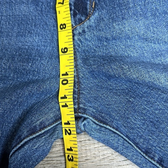 Joe’s Jeans High Rise Raw Hem Curvy Straight Leg Jeans Blue Women’s Sz 31 - Picture 9 of 11